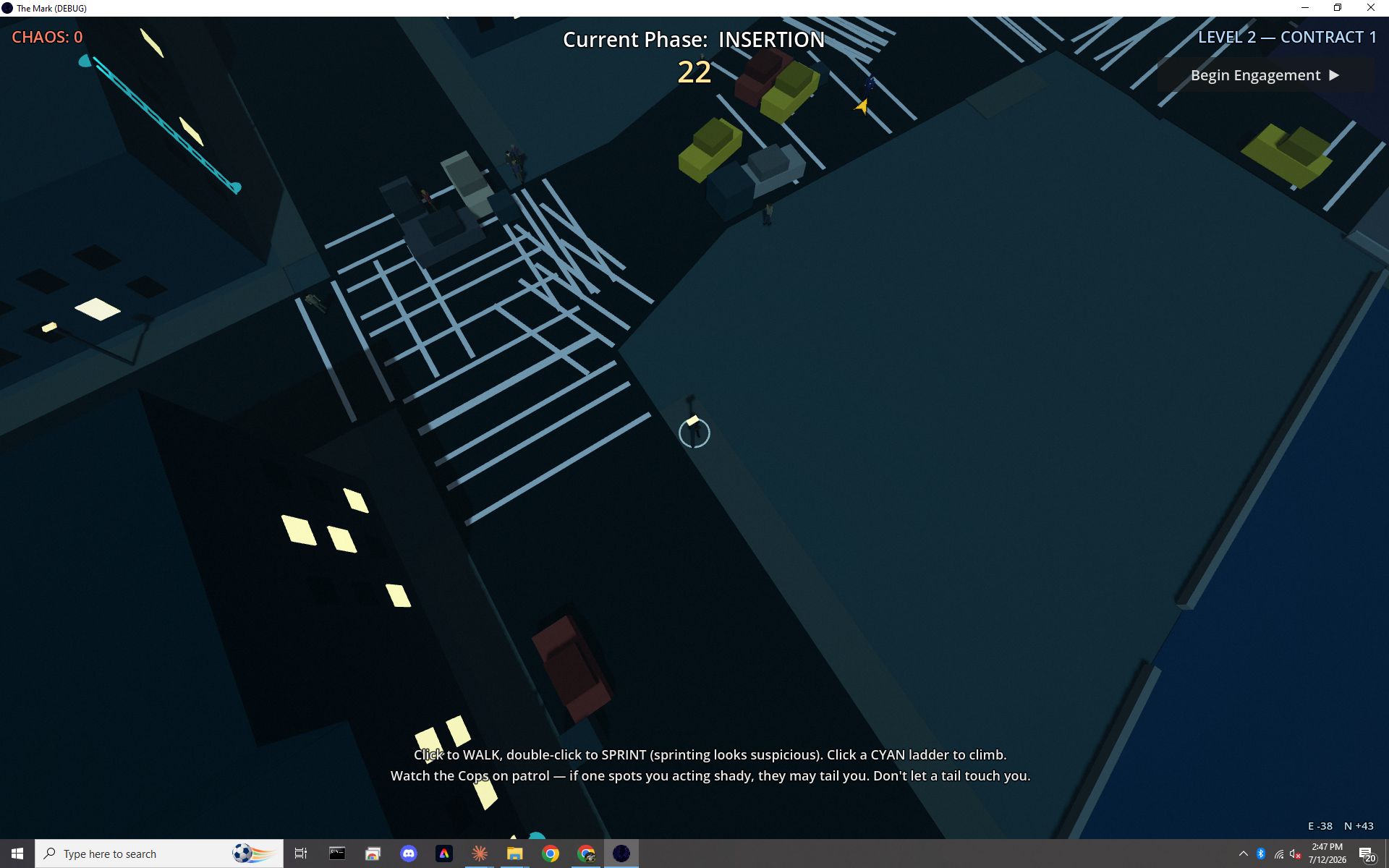 Annotated in-scope HUD